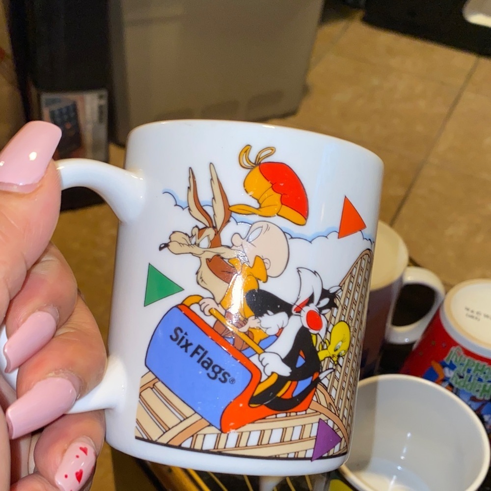 Set Of 4 Loony Toons Cartoon Character Mug Set - Multicolor - Picture 5 of 8